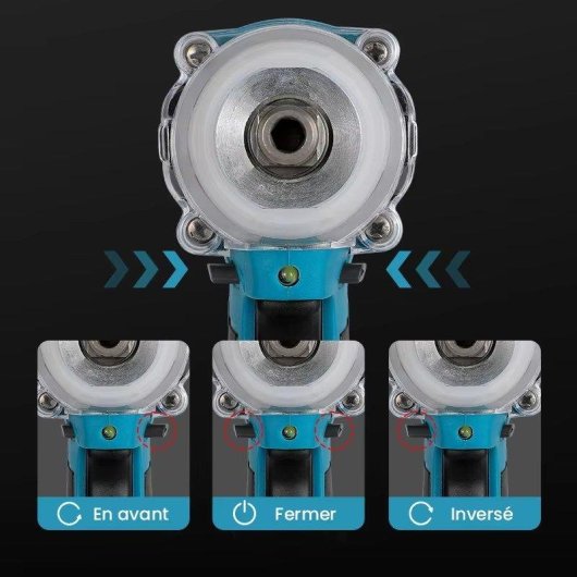 Clé a chocs sans fil Autrucker 21V 380 Nm Brushless