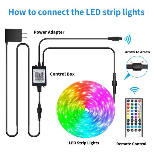 Tira Led Exterior IP68 RGB 15m Autrucker
