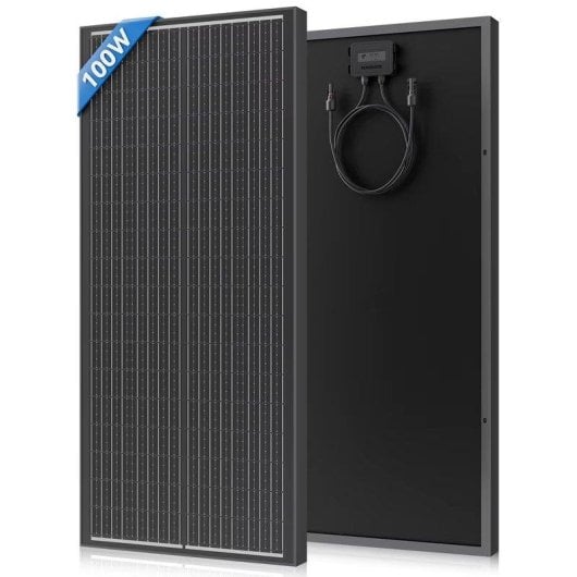 Pannello Solare Autrucker Monocristallino 100W 12V IP68 18BB