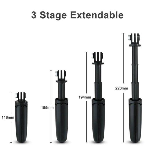 Tripode 3 em 1 Blossom Selfie Stick Plegable compativel GoPro Osmo Insta360