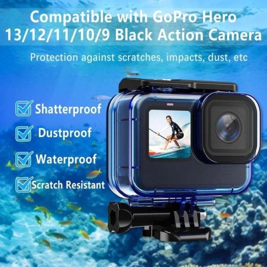 GoPro Blossom Blau Tauch Schutzhulle Filter Farben
