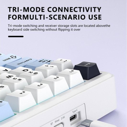 Tastatur Aula F75 Max 75% kabellos Switch Leobog Reaper TFT Display RGB