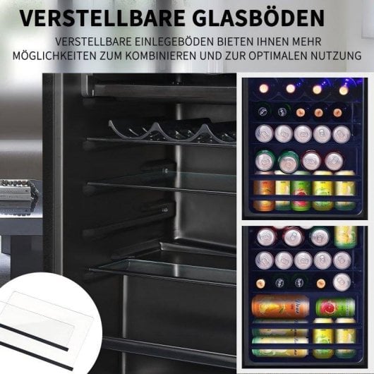 Mini-Kühlschrank Welltin SC-76A Defrost 72cm 76L E Schwarz