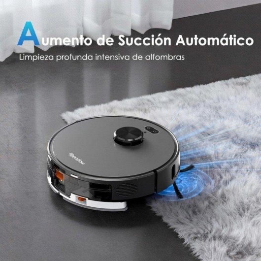 Aspirador Robô com Mopa Teendow D65S MAX Com Esvaziamento Automatico Navegação LiDAR 6000Pa