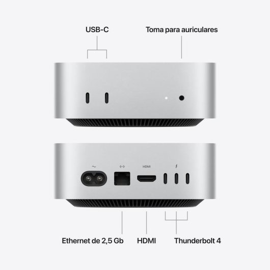 Apple Mac mini M6 12 núcleos 24GB 512GB SSD Apple GPU 12 Núcleos