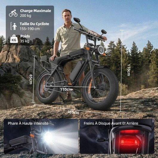 Bicicleta Eléctrica Todo Terreno Aairsk X5 20" 48V/15,6Ah
