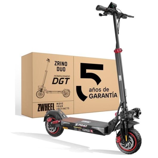 Patinete eléctrico Zwheel ZRino Duo Max T 1000W 70km Doble suspensión Negro