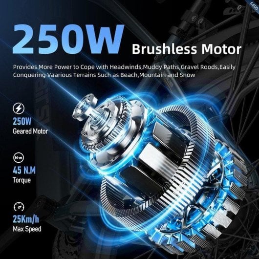 Bicicleta eléctrica Aairsk S800 Todo Terreno 26" 250W 36V 13Ah 7v