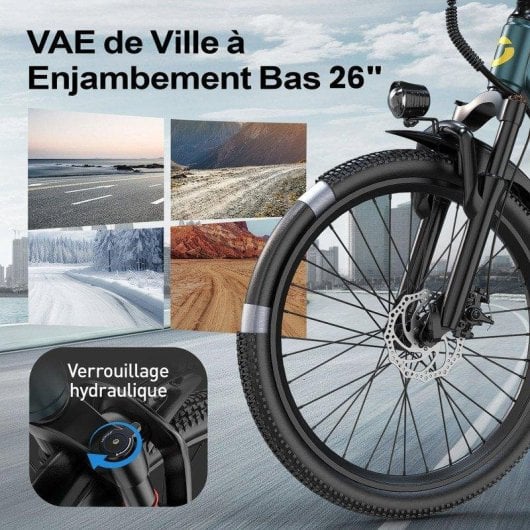 Velo Electrique Aairsk 250 W Tout-terrain 26 Pouces