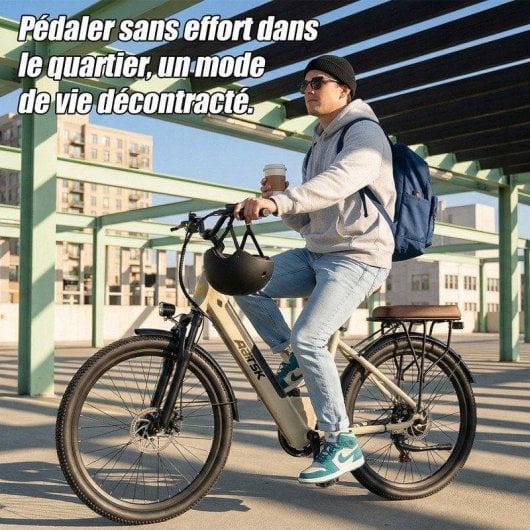 Bicicleta Eléctrica Urbana Aairsk Velo 26" Batería Amovible 36V 13Ah 250W