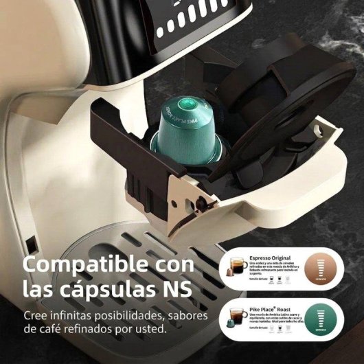 Cafetière à capsules HiBREW H1B 20 Bars 1450W écran LCD beige