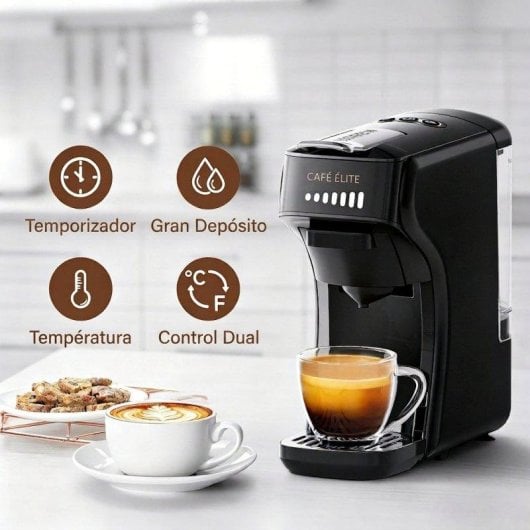 Cafetière à capsules HiBREW H1B 20 Bars 1450W écran LCD beige