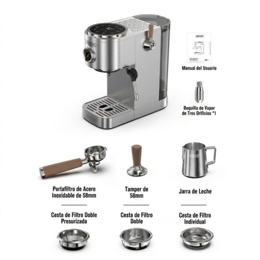 Espressomaschine HiBREW H13 1,3L 20 Bar mit Doppelboiler und Touchscreen