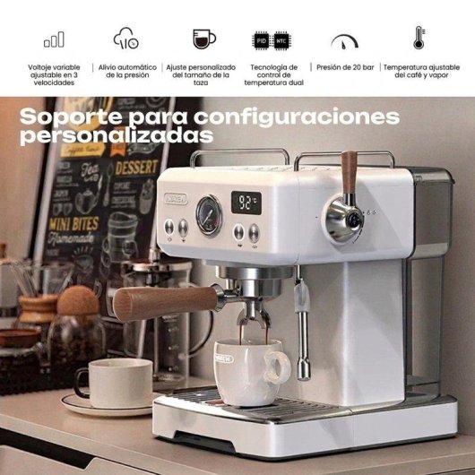 Espressomaschine HiBREW H10plus 1,8L 20 Bar 1230W Edelstahl semi-automatisch