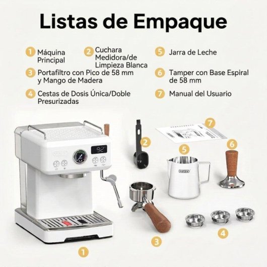 Espressomaschine HiBREW H10plus 1,8L 20 Bar 1230W Edelstahl semi-automatisch