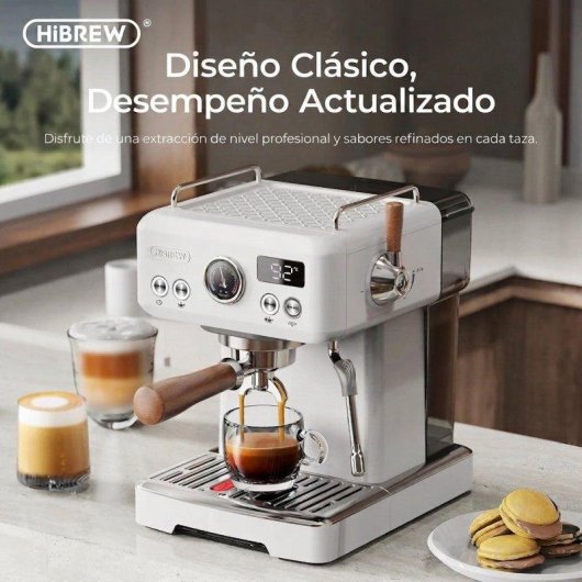 Espressomaschine HiBREW H10plus 1,8L 20 Bar 1230W Edelstahl semi-automatisch