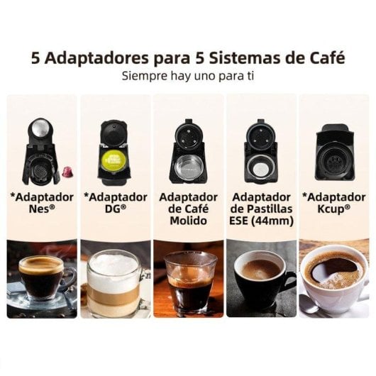 Máquina de café de cápsulas HiBREW H2B 600ml 19 Bares extração quente e fria