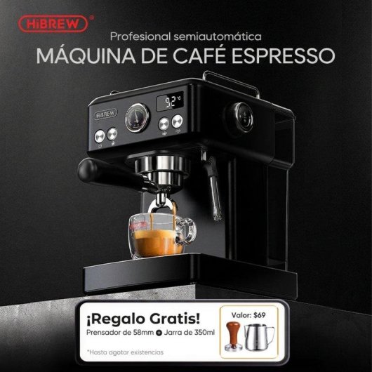Espressomaschine HiBREW H10A 1,8L 20 Bar Edelstahl programmierbar