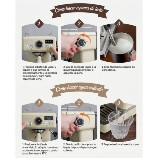 Espressomaschine HiBREW H10A Edelstahl 1,8L 20 Bar programmierbar Kaltbrühmodus