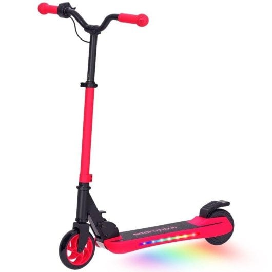 Patinete elétrico Welltin 120W 10km/h Autonomia 6km LED Plegável Vermelho