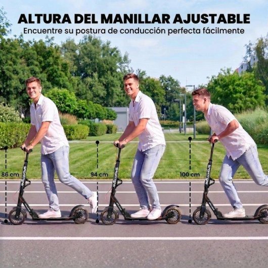 Patinete eléctrico Welltin plegable 5,1 kg 100 kg triple amortiguación doble freno