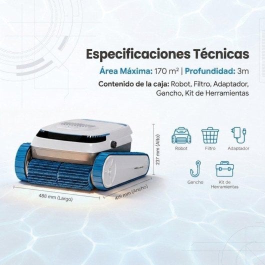 Robot aspirateur piscines AIRROBO PC20 45000 Pa 120 min