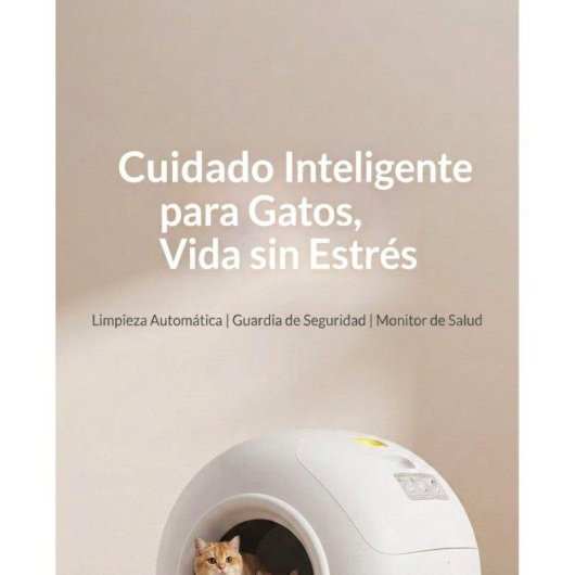Caixa de Areia Automática Welltin Huiyamsp 78L Wifi App Inteligente