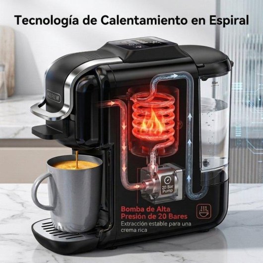Caffettiera a capsule HiBREW H2C 20 Bar 1450W estrazione fredda e calda
