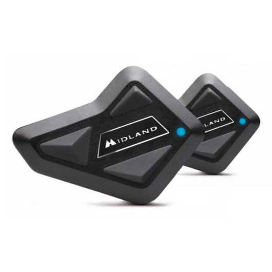 Auriculares Midland C1410.01 sans fil Bluetooth pour moto avec micro et IPX6 noir