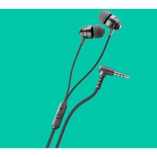 Auriculares PLOOS con cable Universal in-ear para llamadas y música negro
