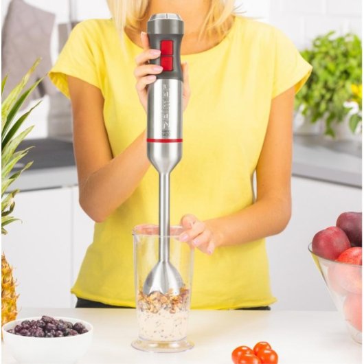 Batidora de inmersión Zelmer ZHB4650 VARIO 1400 W metálico rojo 0,7 L