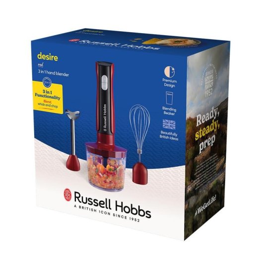 Batidora de vaso portátil Russell Hobbs 27140-56 1 L 500 W negro rojo