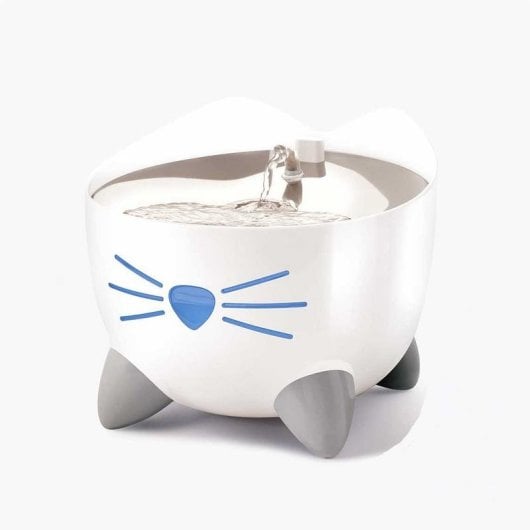 Fonte de água automática para gato Catit 43751 com filtro de carbono 2L branca