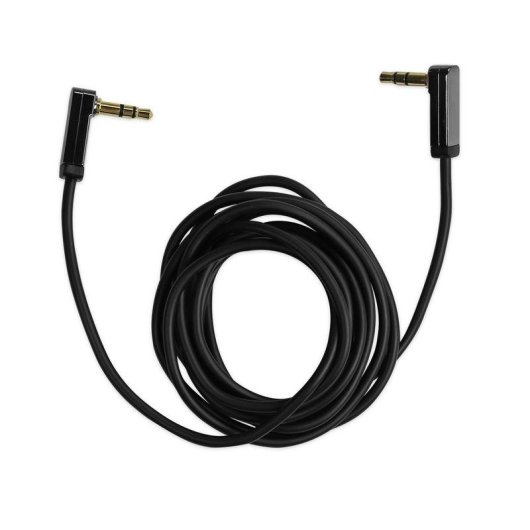 Cabo de Áudio Ekon 3,5 mm Macho-Macho Dourado 1,8 m Preto