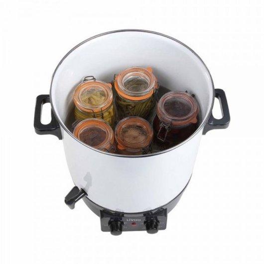 Esterilisateur biberons LIVOO DOM334 1800W métalique noir et blanc