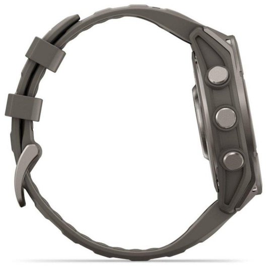 Garmin fēnix 9 GPS Bluetooth Wi-Fi 47mm Titanio con correa de silicona en gris