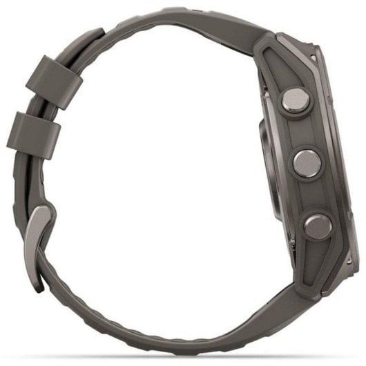 Garmin fēnix 9 GPS Bluetooth Wi-Fi 51mm Titanio con correa de silicona en gris