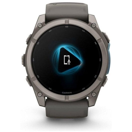 Garmin fēnix 9 GPS Bluetooth Wi-Fi 51mm Titanio con correa de silicona en gris
