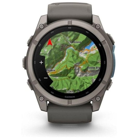 Garmin fēnix 9 GPS Bluetooth Wi-Fi 51mm Titanio con correa de silicona en gris