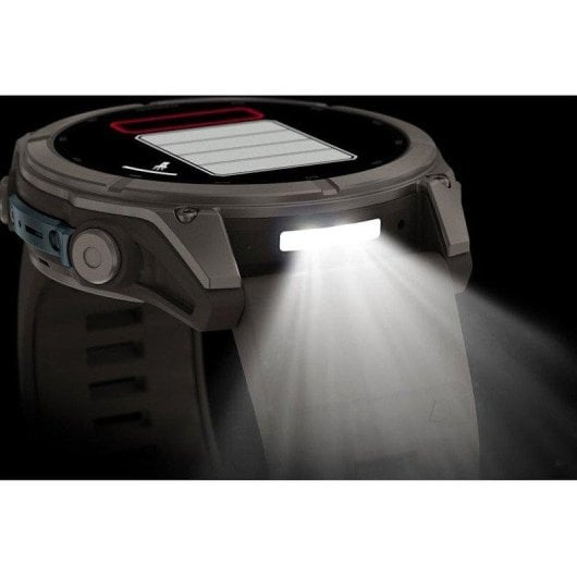 Garmin fēnix 9 GPS Bluetooth Wi-Fi 51mm Titanio con correa de silicona en gris