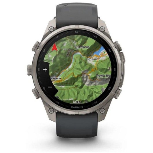 Garmin fēnix 9 Pro inReach LTE 47mm Titanio con correa de silicona en gris
