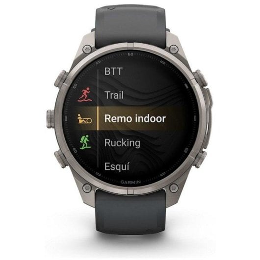 Garmin fēnix 9 Pro inReach LTE 47mm Titanio con correa de silicona en gris