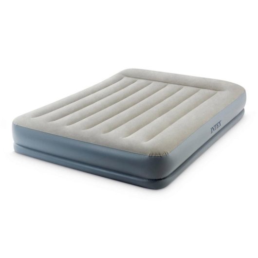 Matelas gonflable double Intex DuraBeam Pillow Rest Mid-Rise avec pompe intégrée