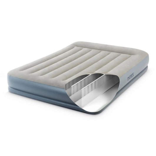 Matelas gonflable double Intex DuraBeam Pillow Rest Mid-Rise avec pompe intégrée