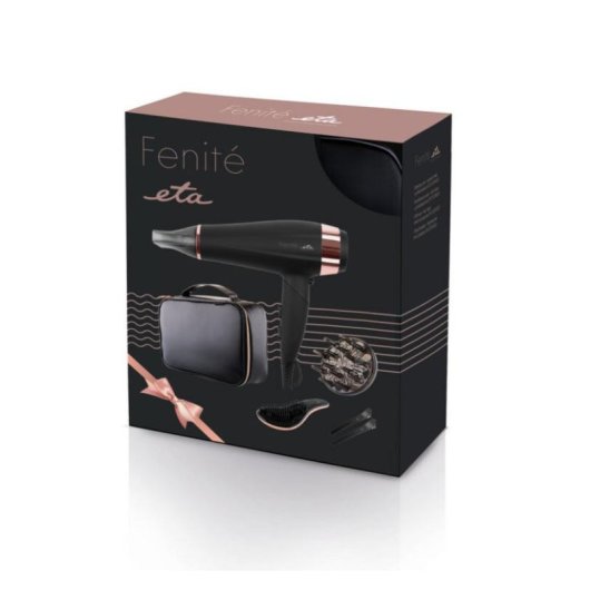 Secador de Pelo Iónico ETA ETA732090020 2200W 3 Temperaturas 2 Velocidades Accesorios Negro
