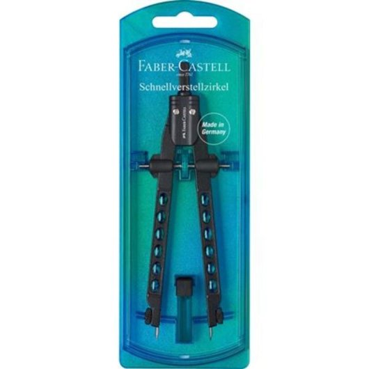 Compasso Faber-Castell Factory Azul Regolazione rapida