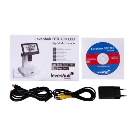 Microscopio digitale LEVENHUK DTX 700 LCD 1200x 5 MP schermo 5 pollici