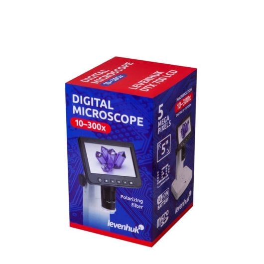 Microscopio digitale LEVENHUK DTX 700 LCD 1200x 5 MP schermo 5 pollici