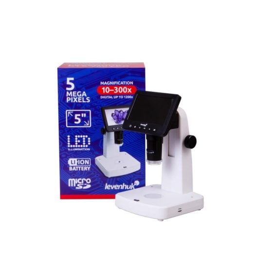 Microscopio digitale LEVENHUK DTX 700 LCD 1200x 5 MP schermo 5 pollici