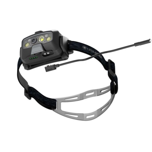 Linterna Ledlenser HF8R Core inlámbrica negra con LED y cinta cabeza